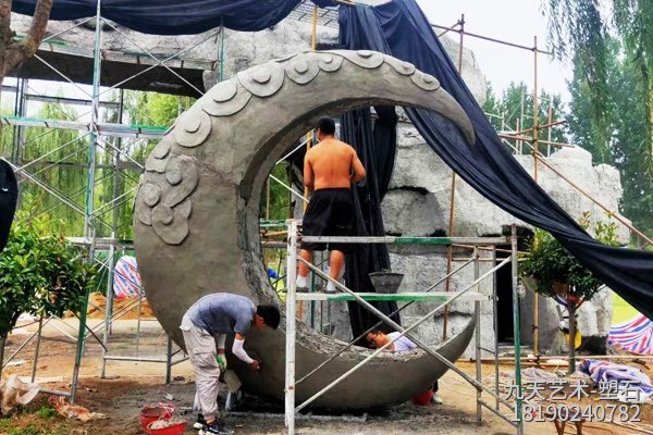 塑石工藝制作景區標志